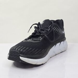 HOKA CLIFTON 5 Black and White Athletic Shoes